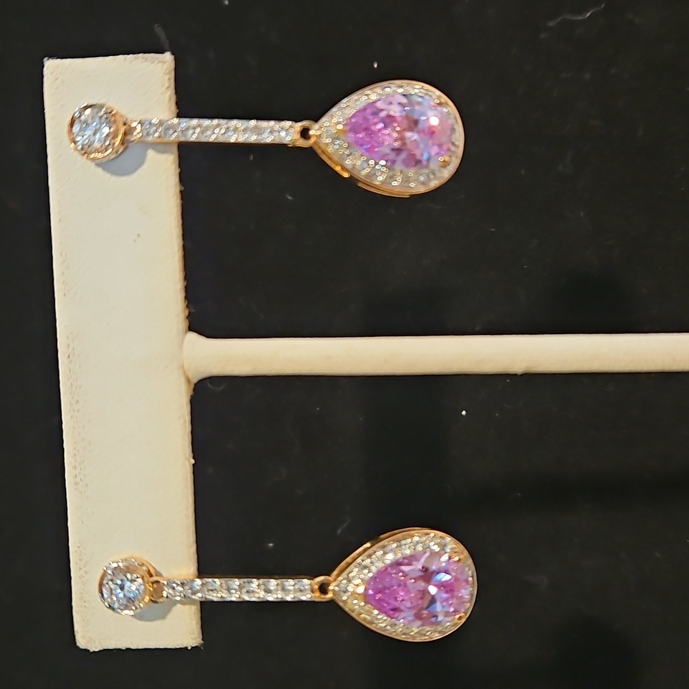 Rose Gold Teardrop Earrings